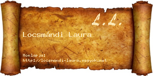 Locsmándi Laura névjegykártya
